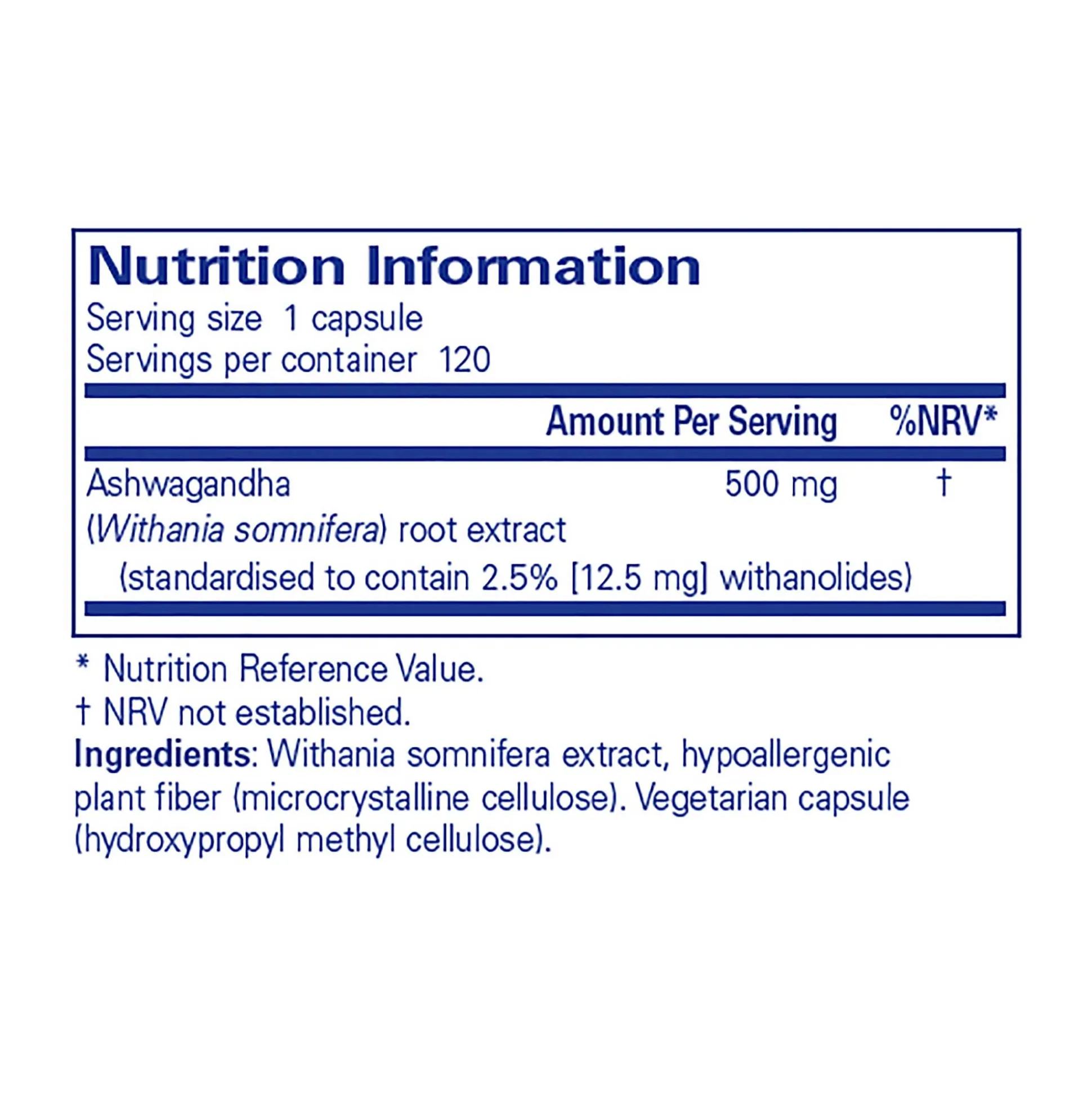 Pure Encapsulations Ashwagandha 120caps