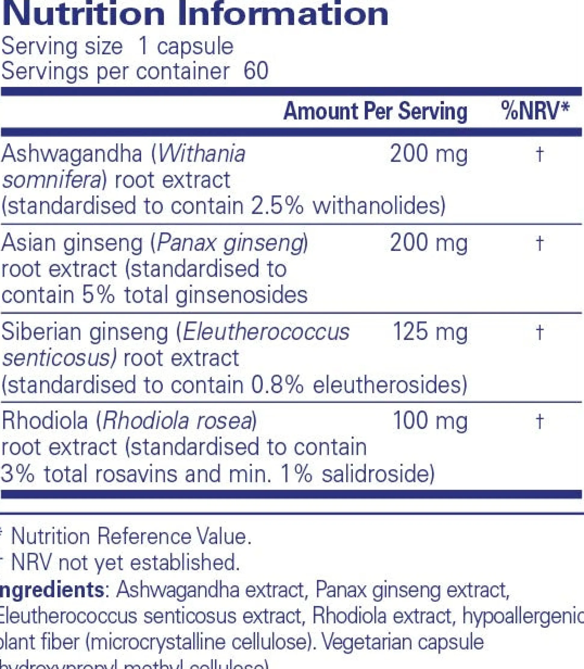 Pure Encapsulations Ashwagandha Xtra 60 caps
