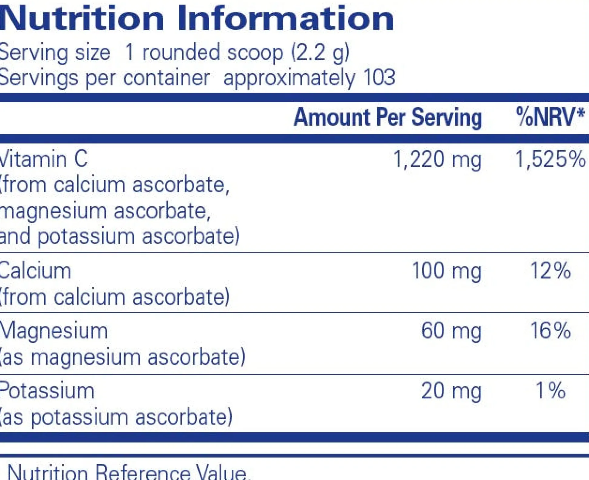 Pure Encapsulations Buffered Ascorbic Acid Powder 227g