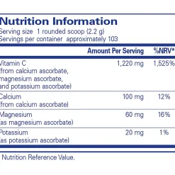 Pure Encapsulations Buffered Ascorbic Acid Powder 227g