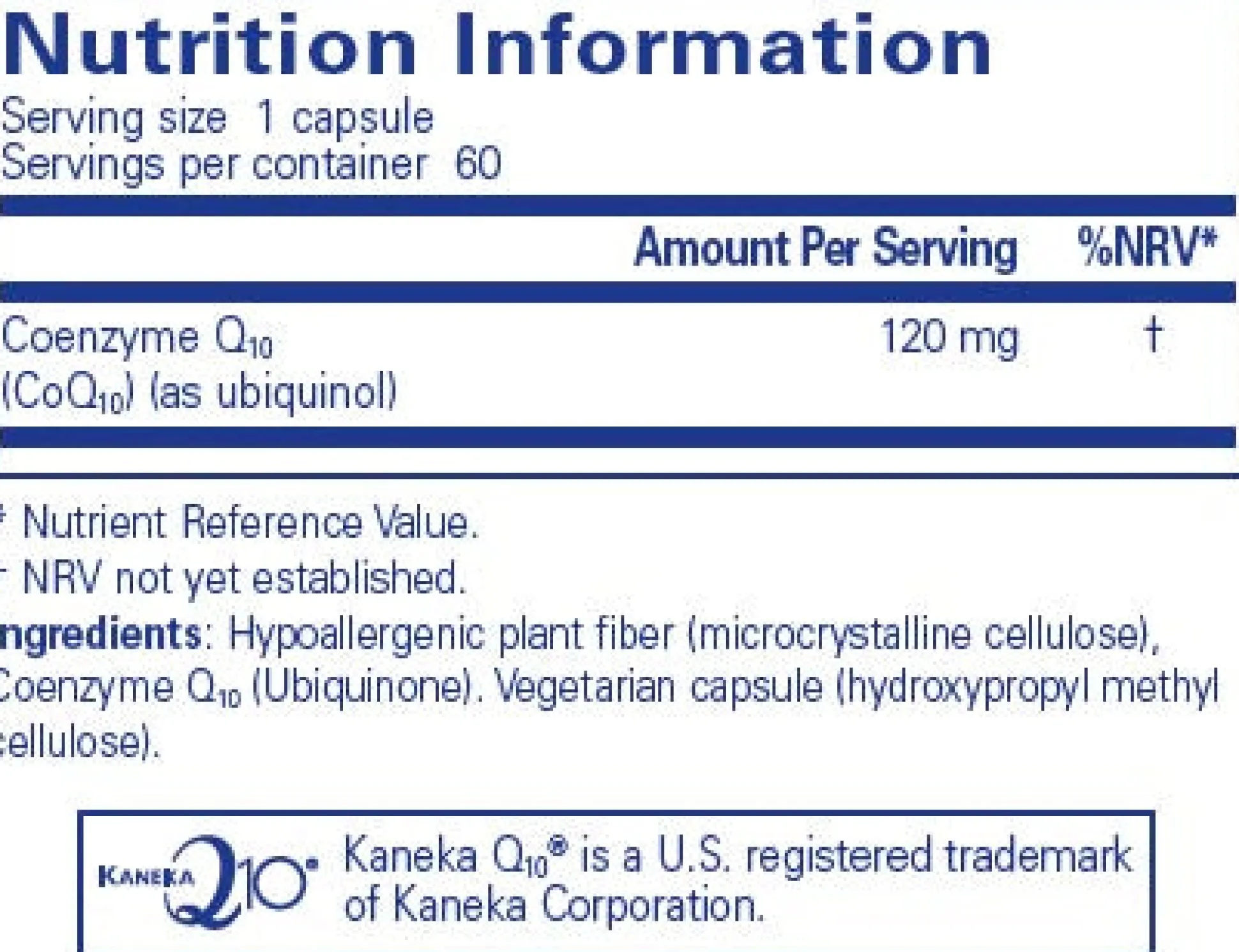Pure Encapsulations CoQ10 120 MG 60 caps