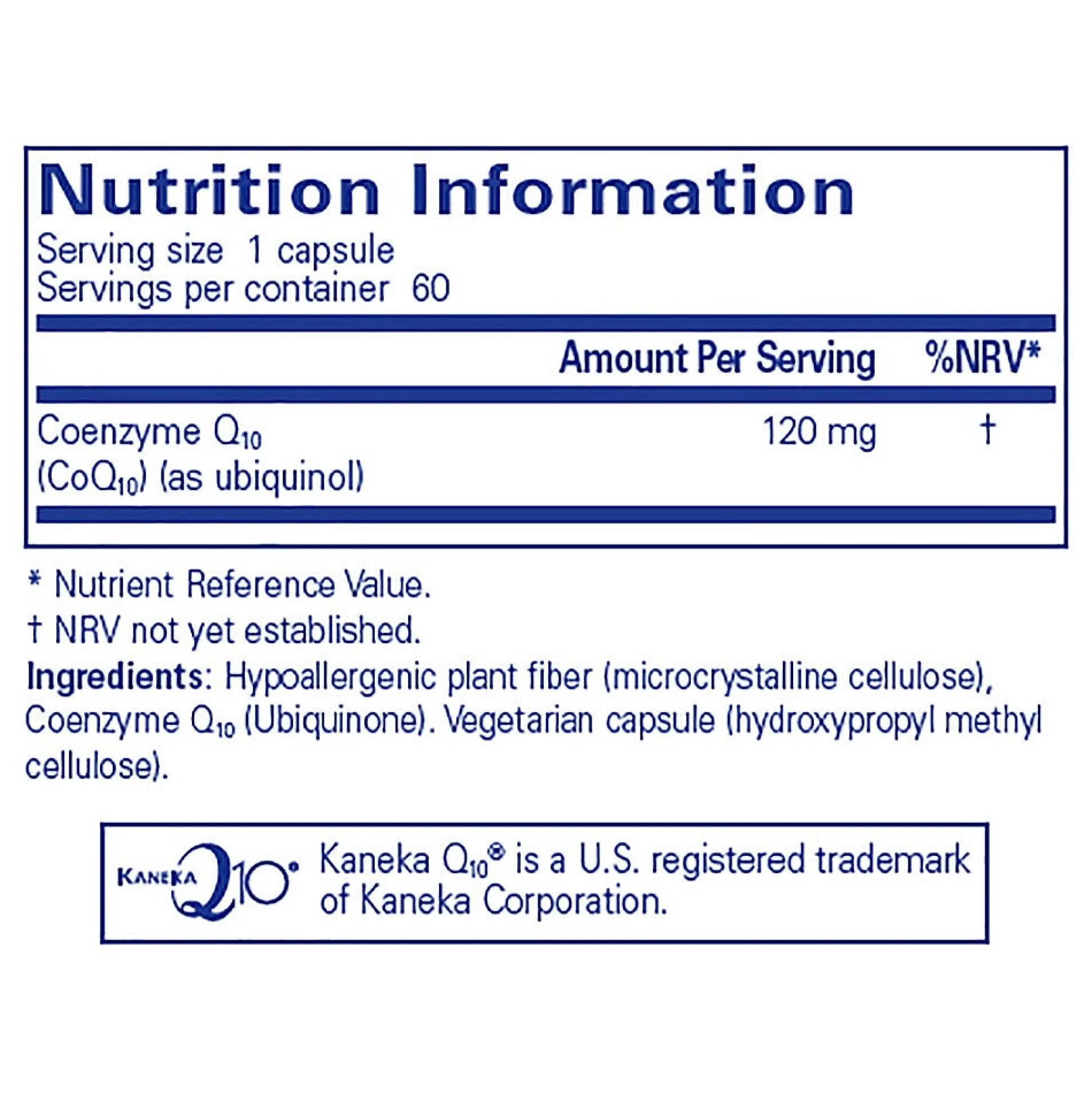 Pure Encapsulations CoQ10 120 MG 60 caps