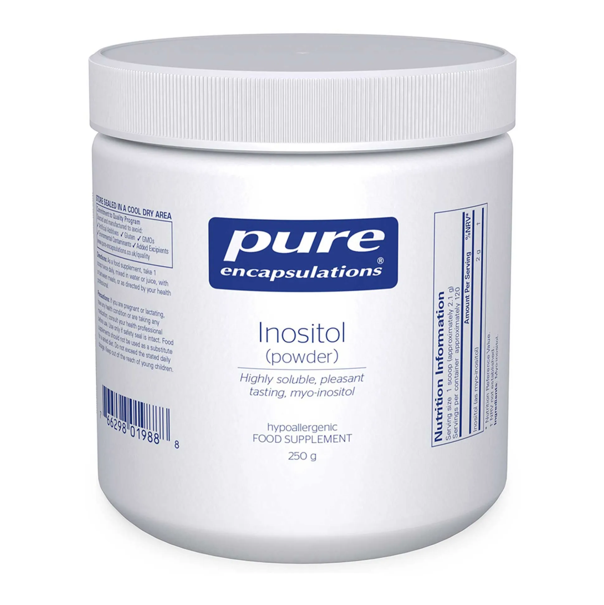 Pure Encapsulations Inositol Powder 250g