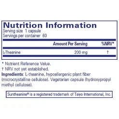 Pure Encapsulations l-Theanine 60