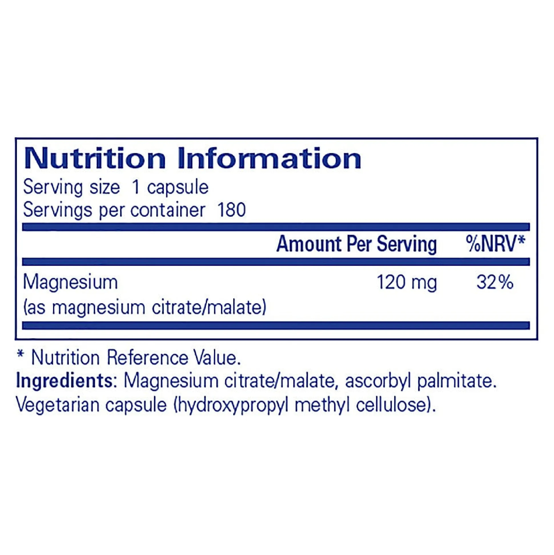 Pure Encapsulations Magnesium (citrate/malate) 180 caps