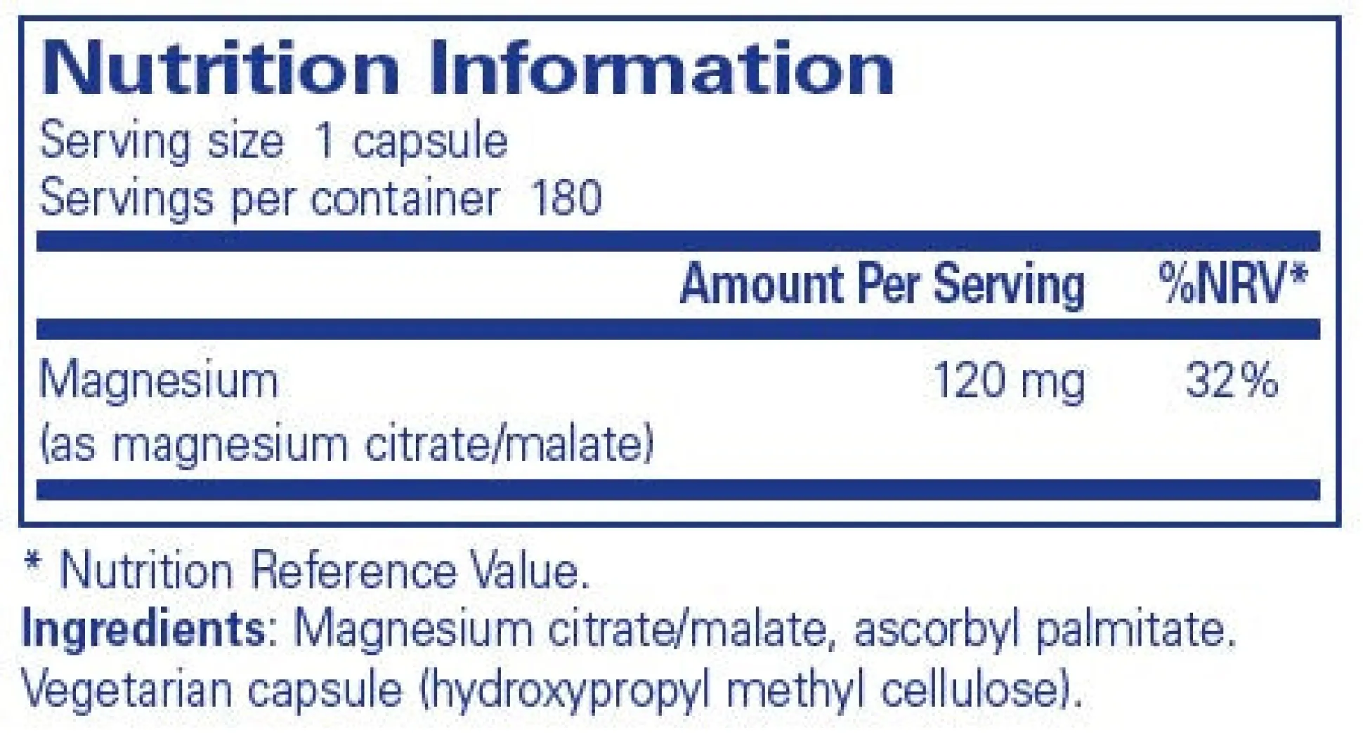 Pure Encapsulations Magnesium (citrate/malate) 180 caps