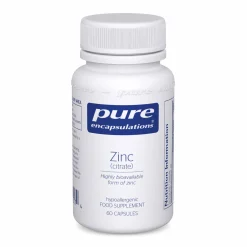 Pure Encapsulations Zinc (citrate) 60 caps
