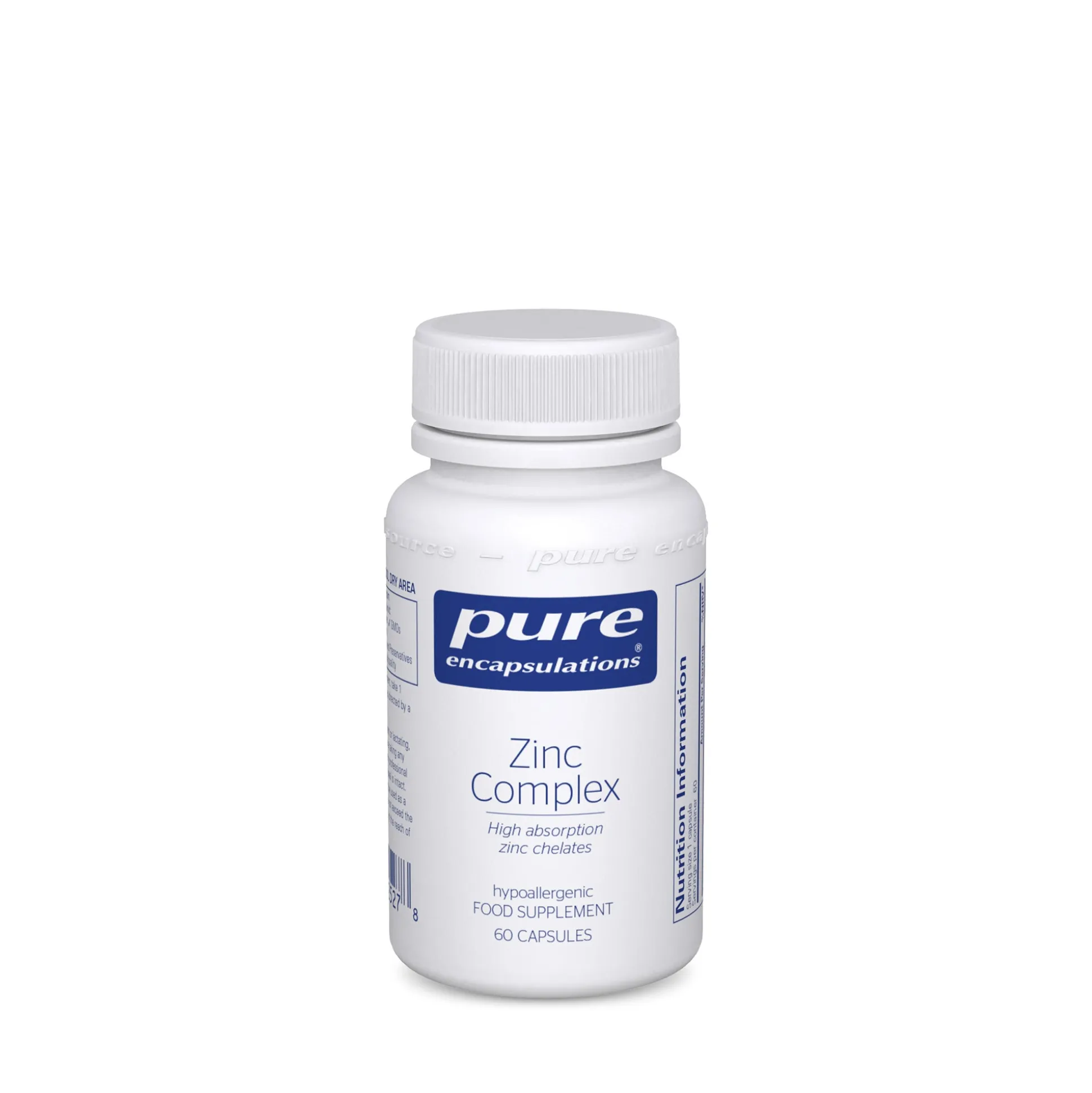 Pure Encapsulations Zinc Complex 60 caps
