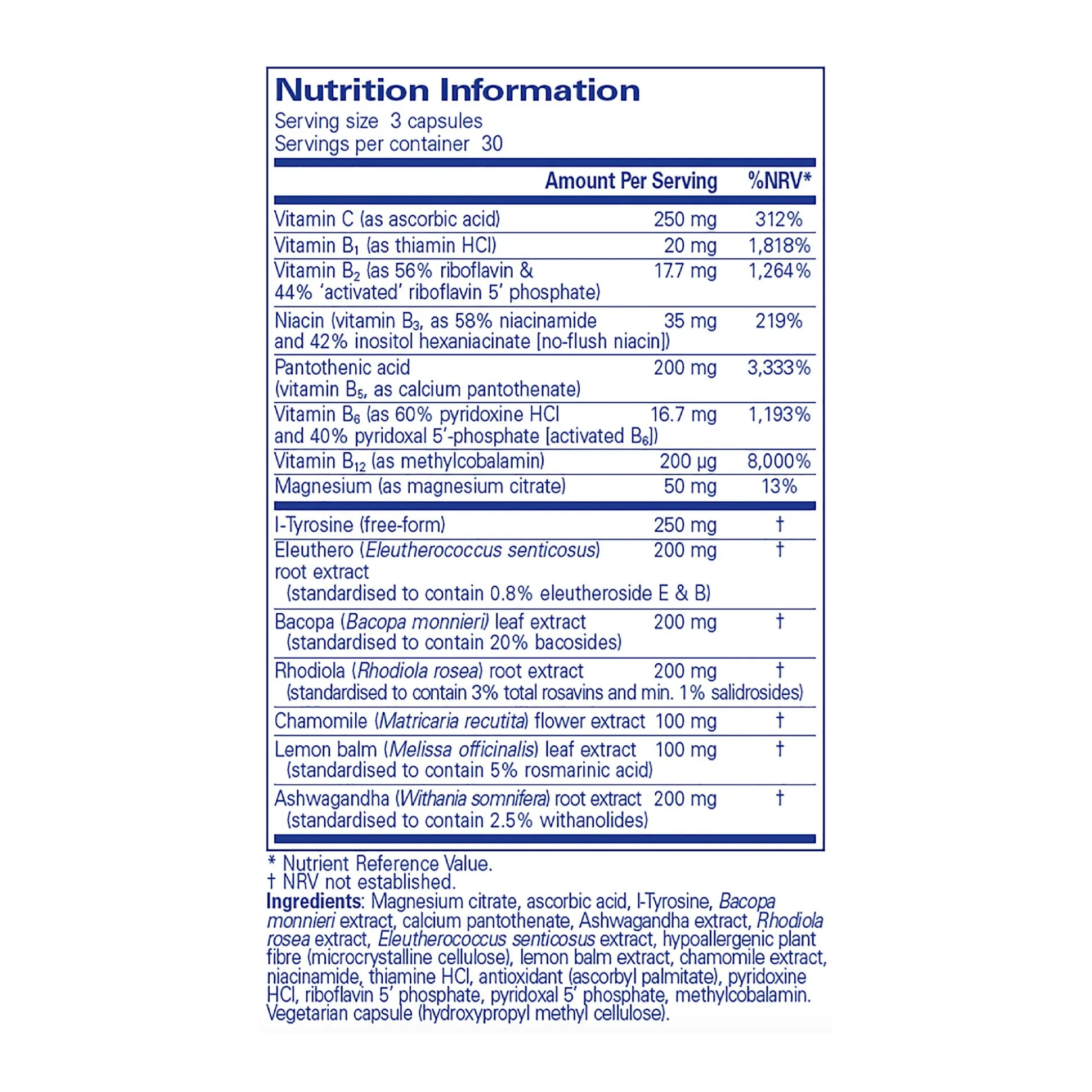 Pure Encapsulatons Daily Support Formula 90 caps