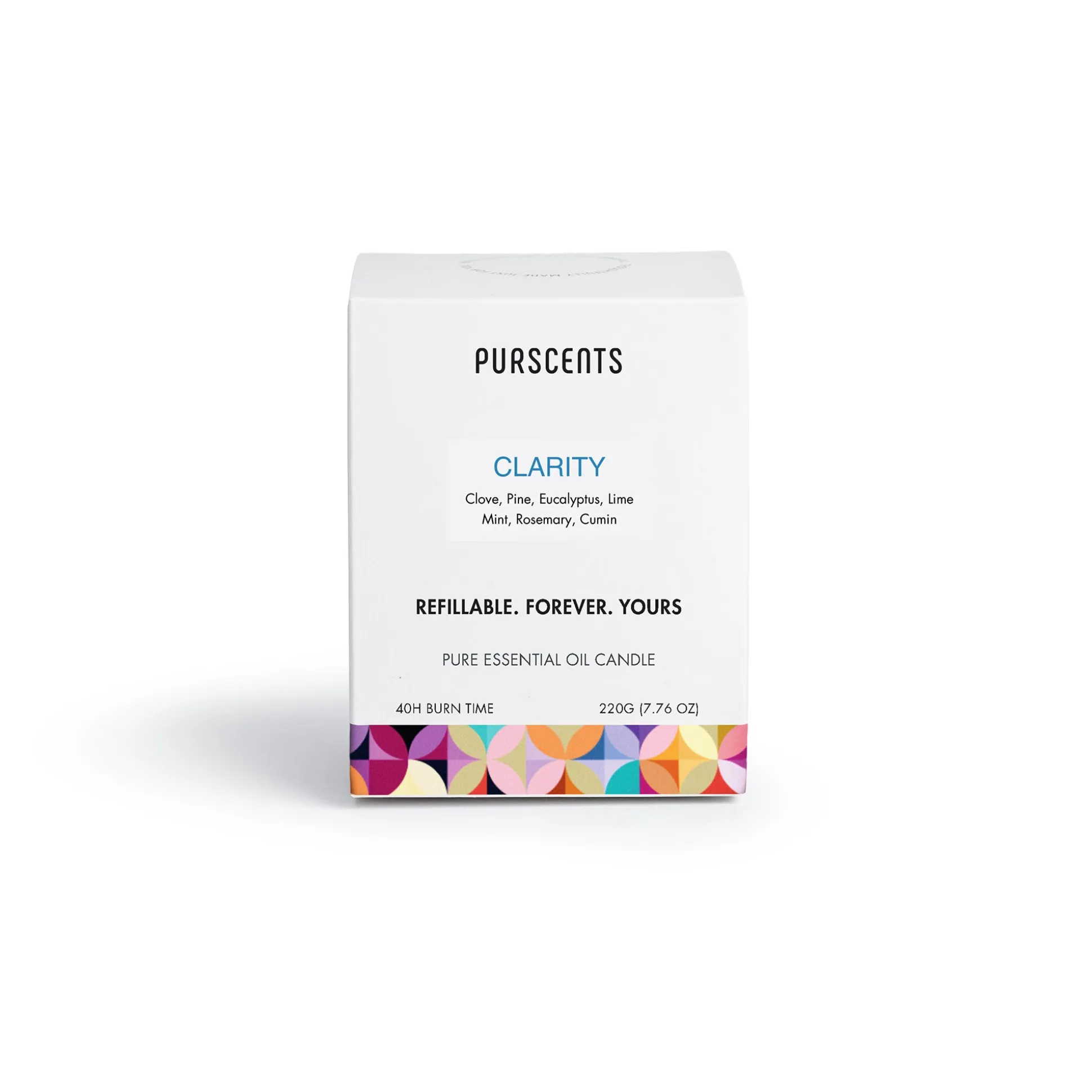 Purscents Clarity Refillable Candle - Luna 220g