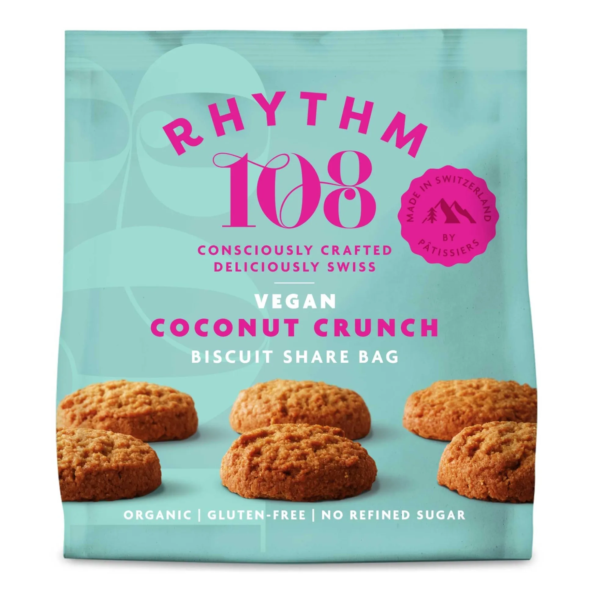 Rhythm 108 Coconut Crunch Biscuit Share Bag 135g