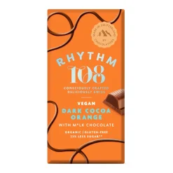 Rhythm 108 Dark Cocoa Orange Swiss Chocolate Bar 100g