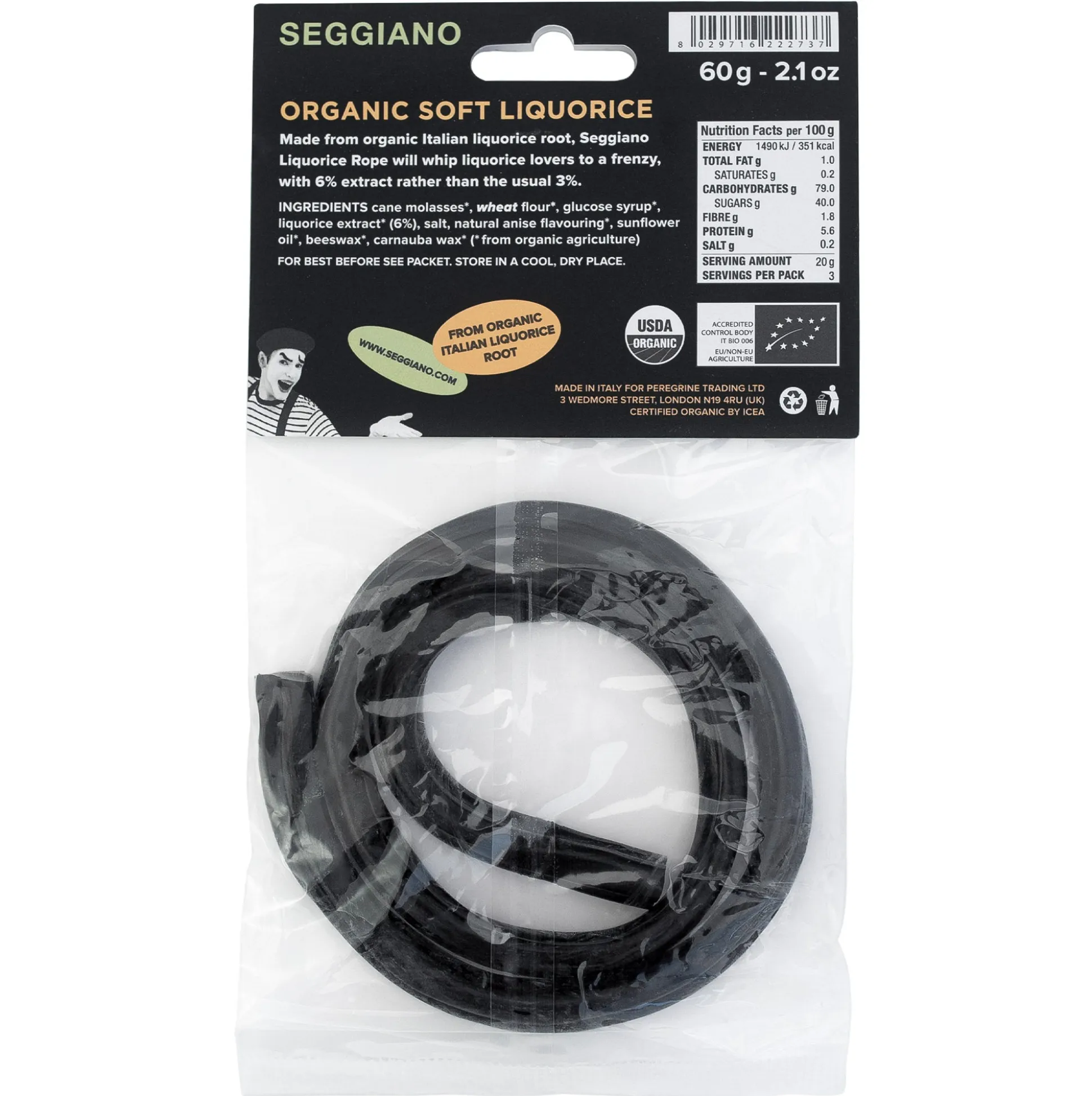 Seggiano Liquorice Rope 60g