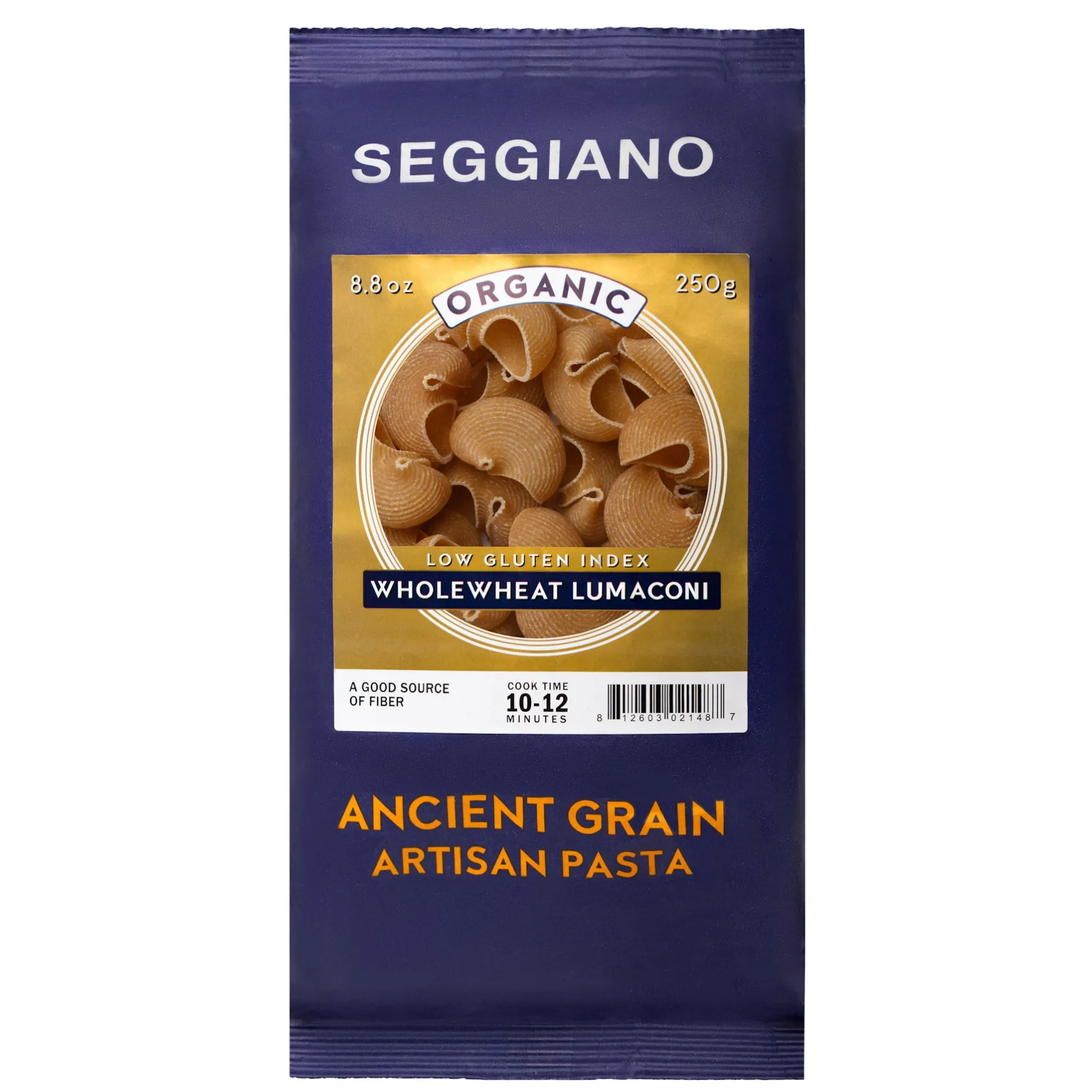 Seggiano Organic Ancient Grain Wholewheat Lumaconi Pasta 375g