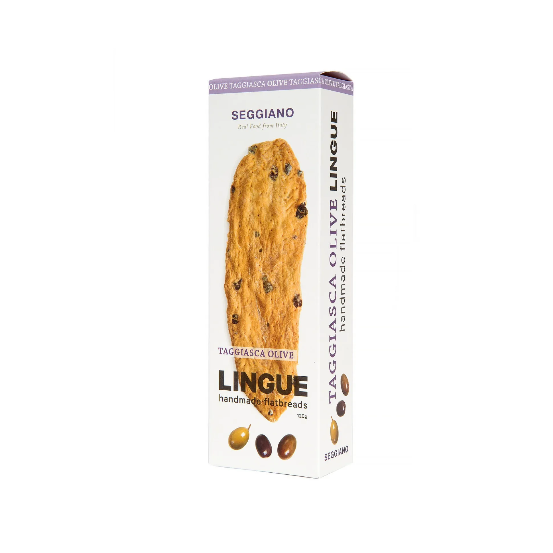 Seggiano Taggiasca Olive Flatbreads 120g