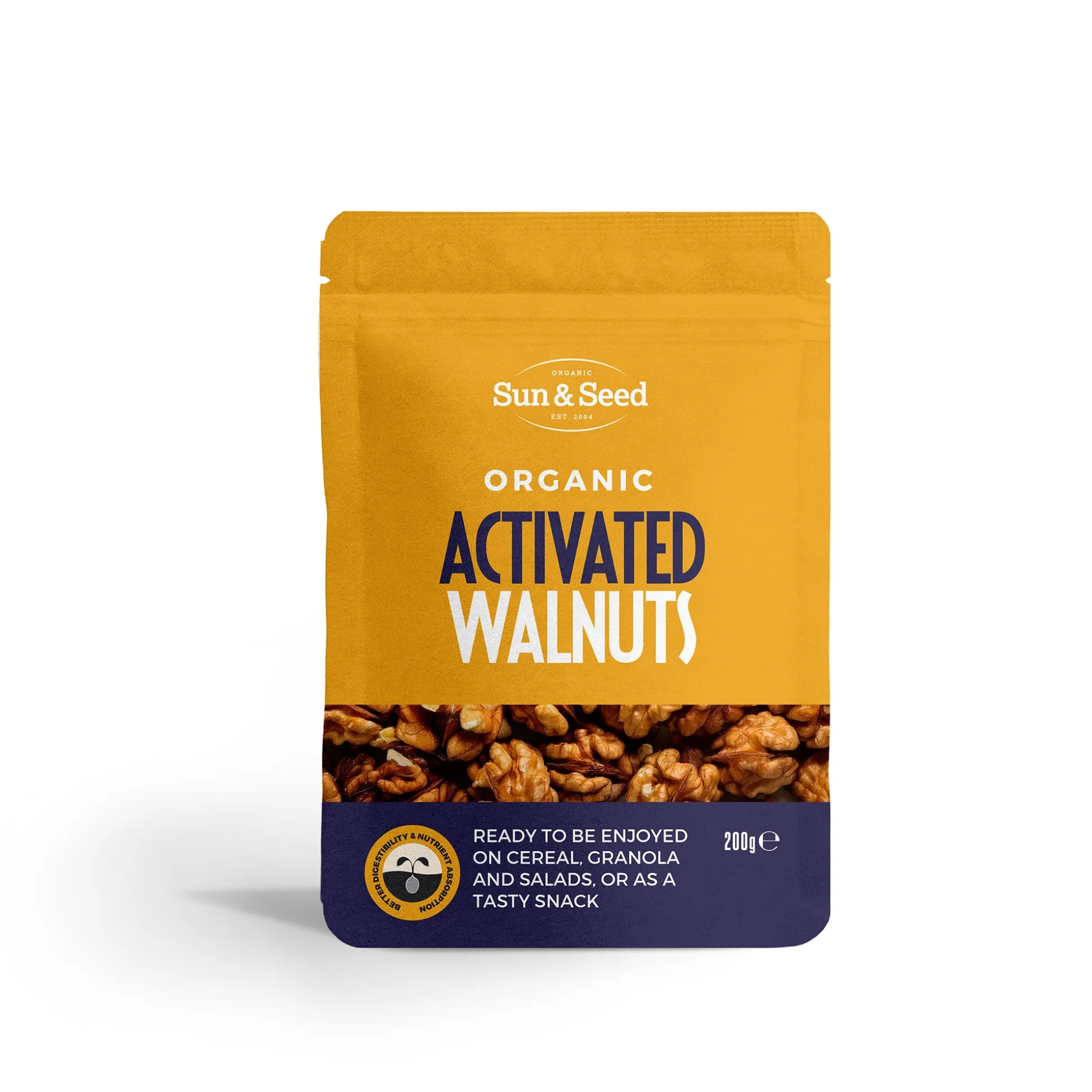 Sun & Seed Organic Activated Walnuts 200g