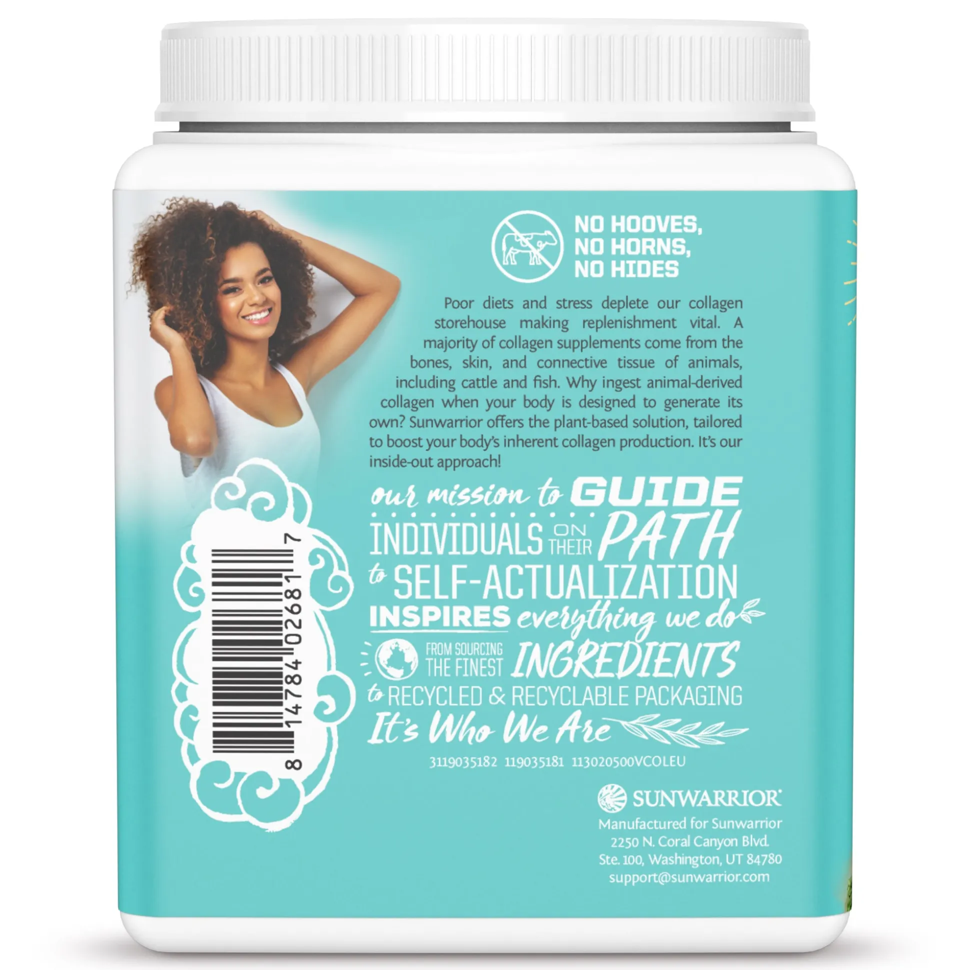 Sunwarrior Collagen Building Protein Peptides Tahitian Vanilla 500g