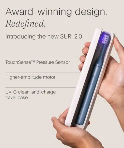 SURI S2 Electric Toothbrush and UV Travel Case Morning Waves each