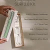 SURI S2 Electric Toothbrush and UV Travel Case Winter Fern each
