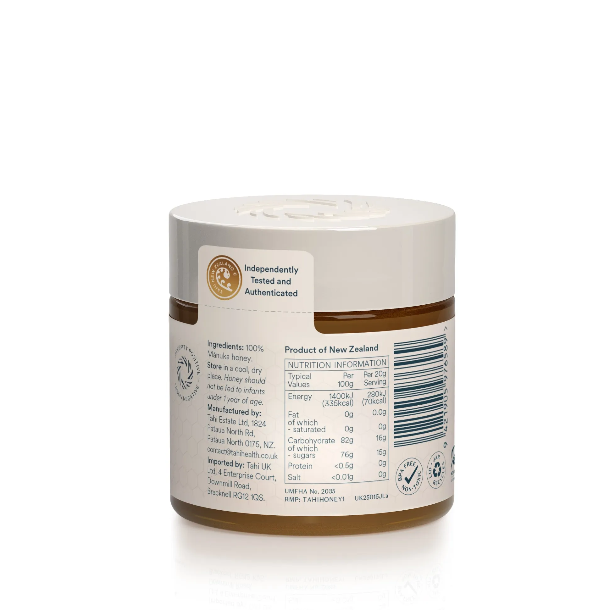 Tahi Manuka Honey UMF™ 15+ (MGO 514+) 250g