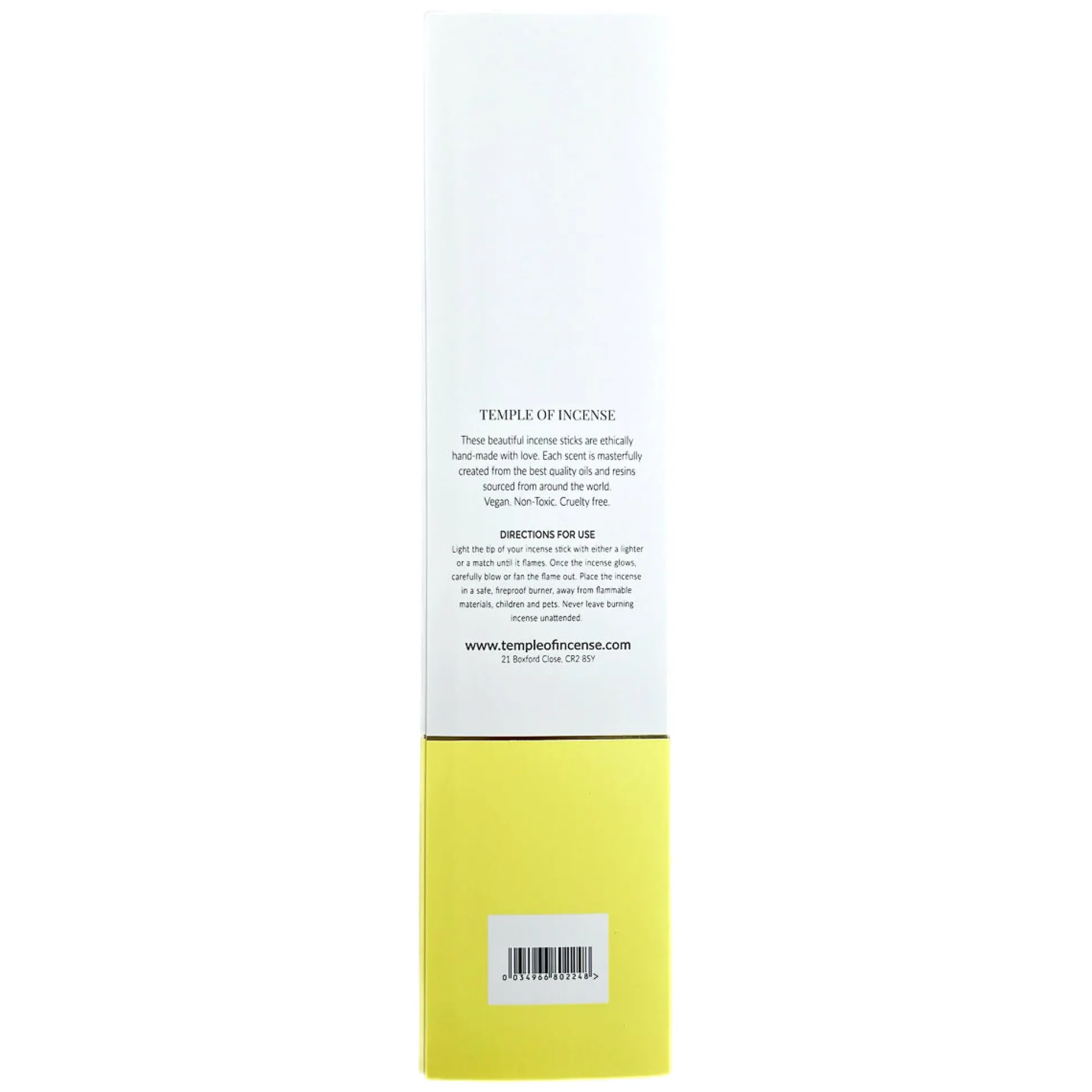 Temple of Incense Orange Blossom Lemongrass 20 sticks