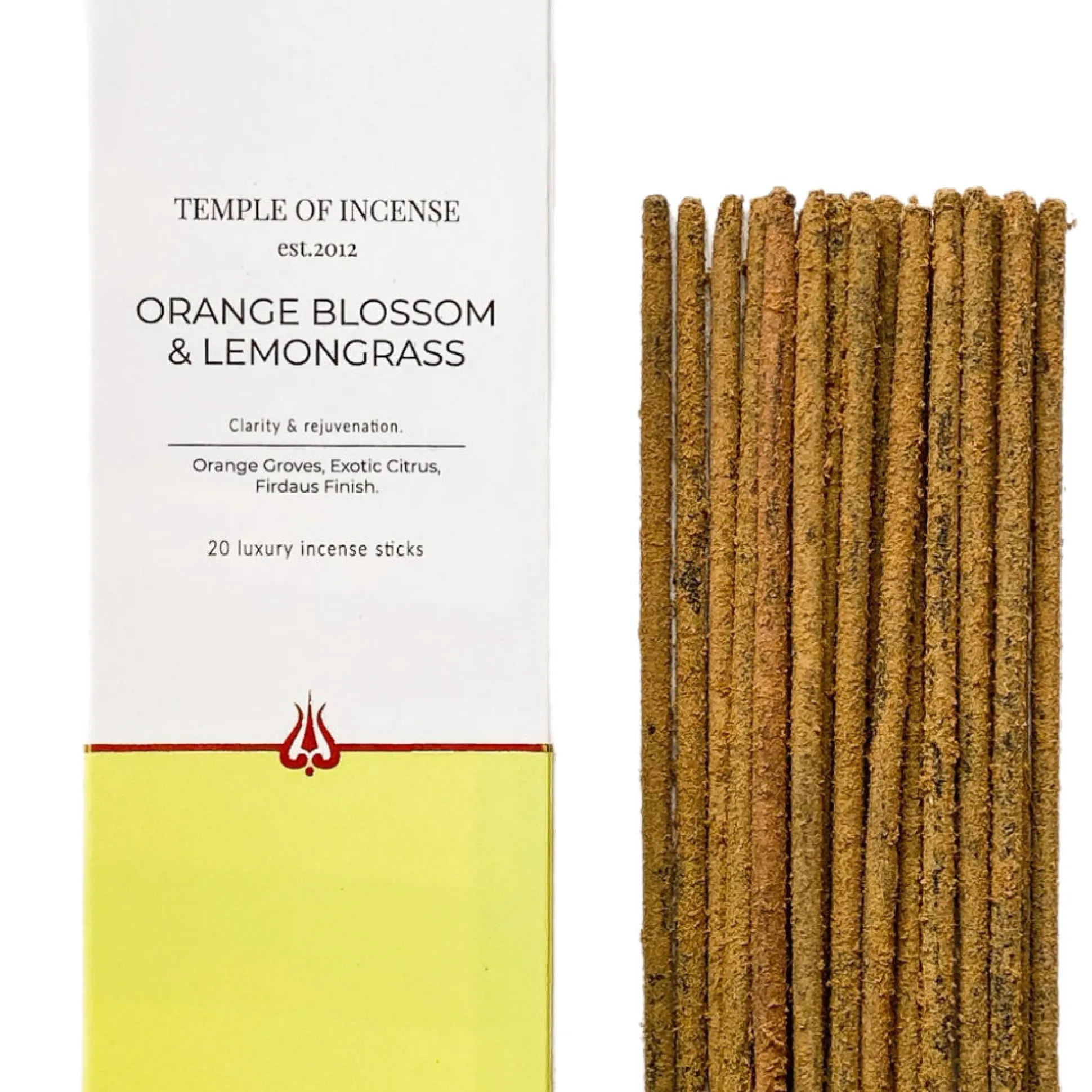 Temple of Incense Orange Blossom Lemongrass 20 sticks