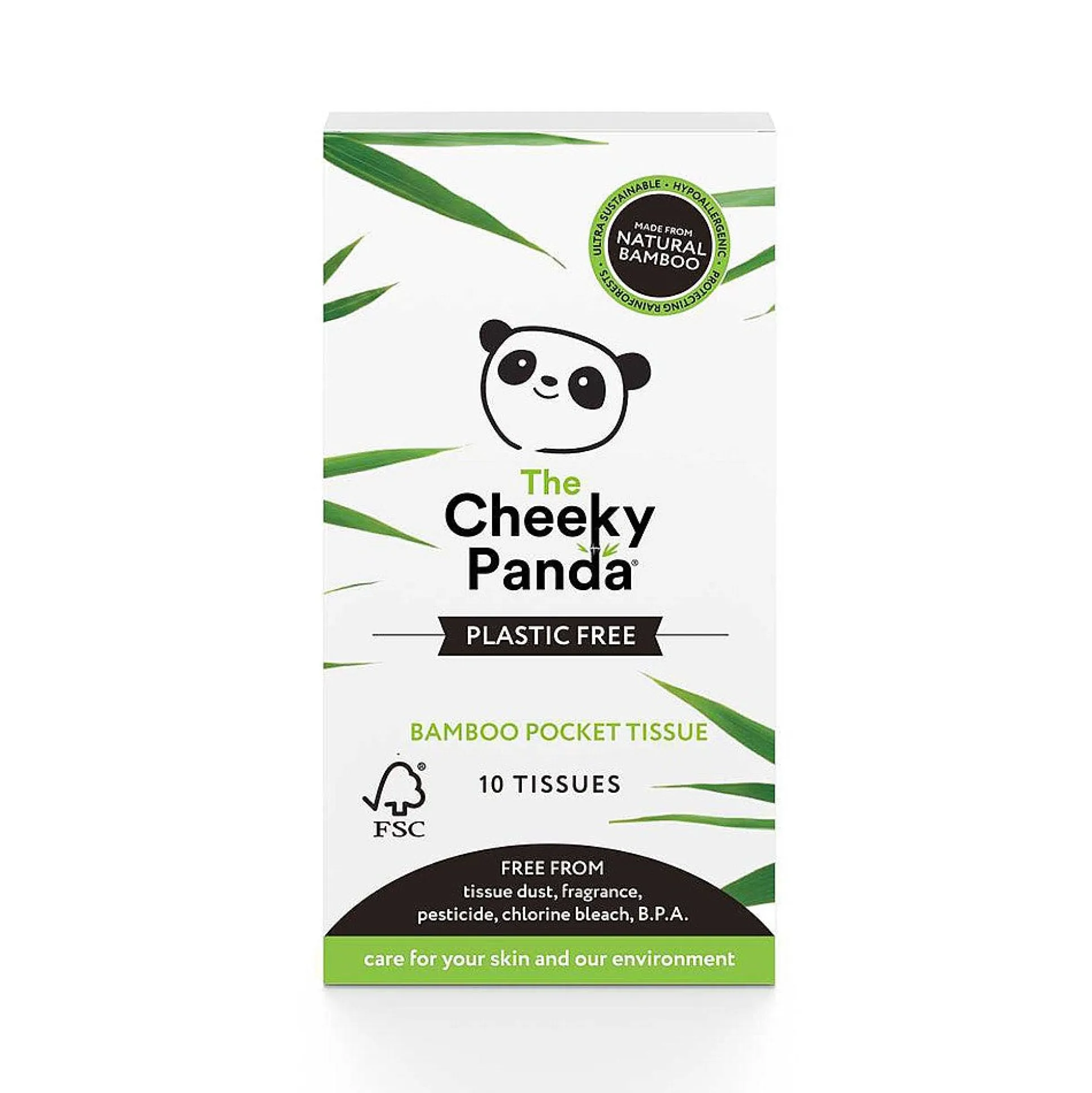 The Cheeky Panda Plastic Free Bamboo Pocket Tissues each