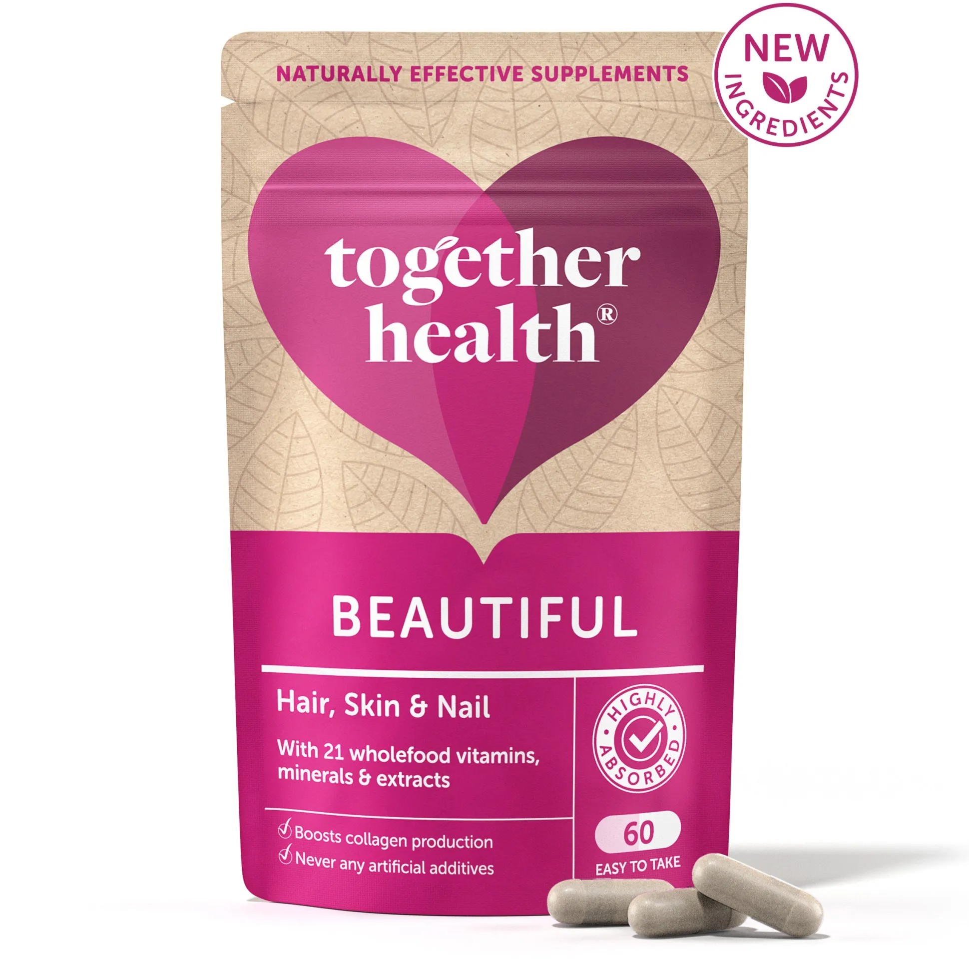 Together Health Beautiful Hair, Skin & Nail 60 caps