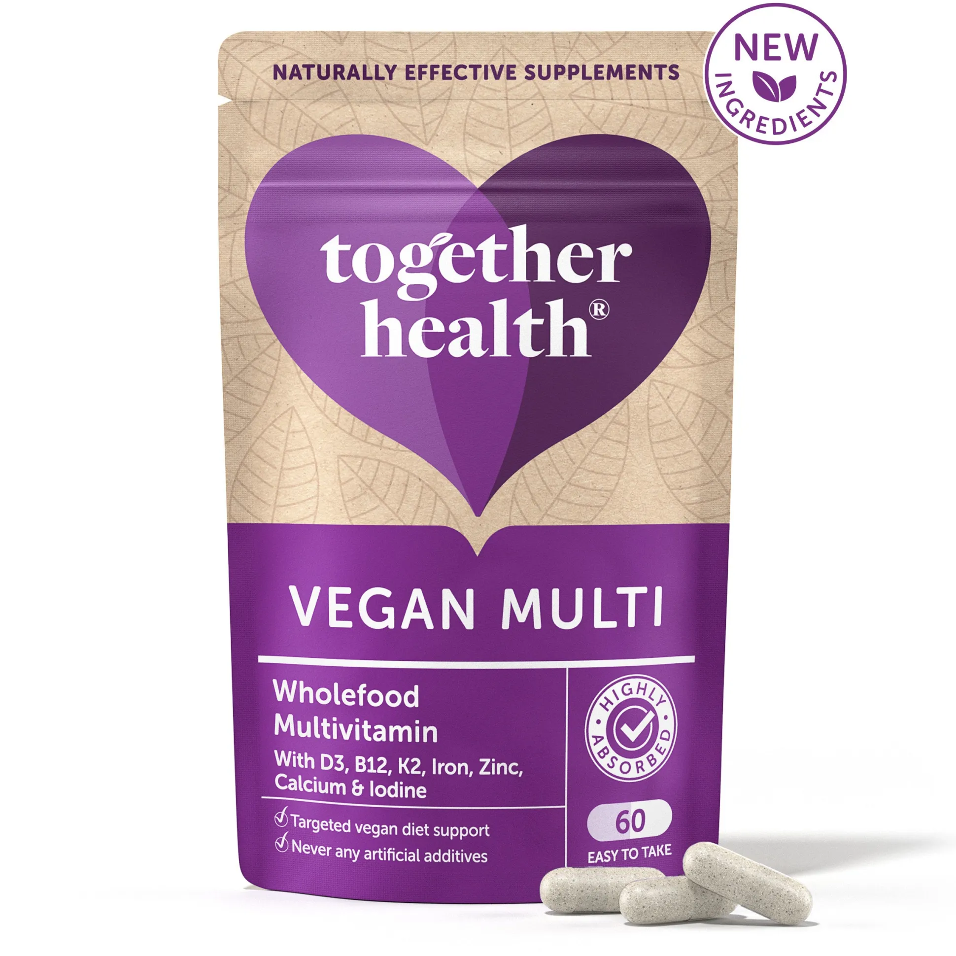 Together Health Vegan Multivitamin & Mineral 60 caps
