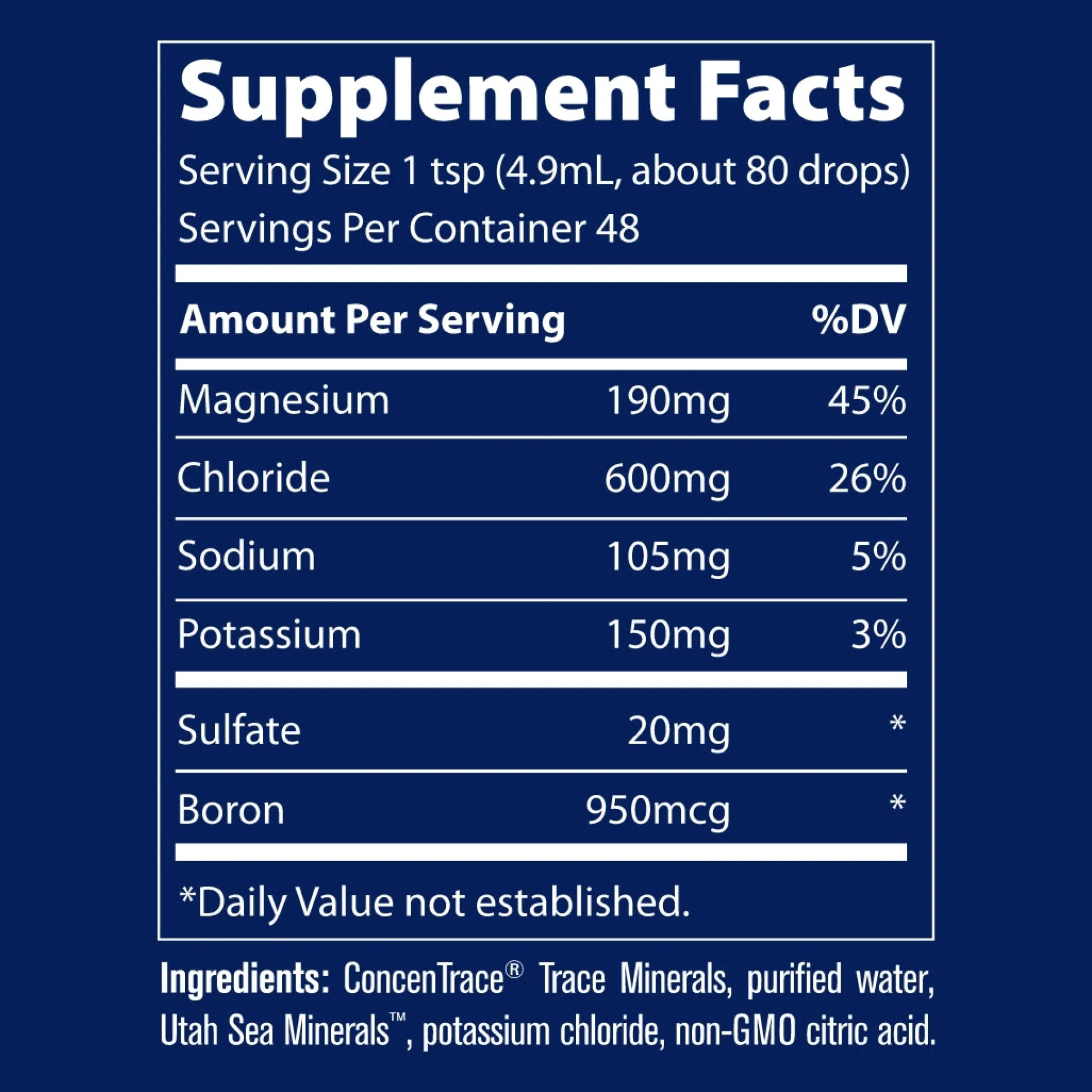 Trace Minerals Liquid Electrolyte Concentrate “40,000 Volts” 237ml
