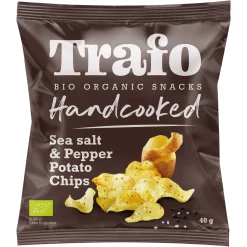 Trafo Handcooked Sea Salt & Pepper Chips 40g