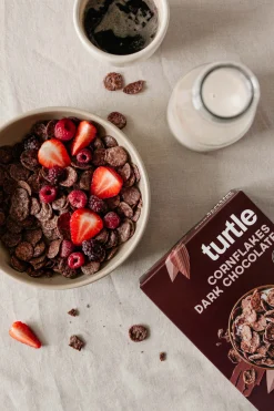 Turtle Cornflakes Dark Chocolate Organic + Gluten Free 250g