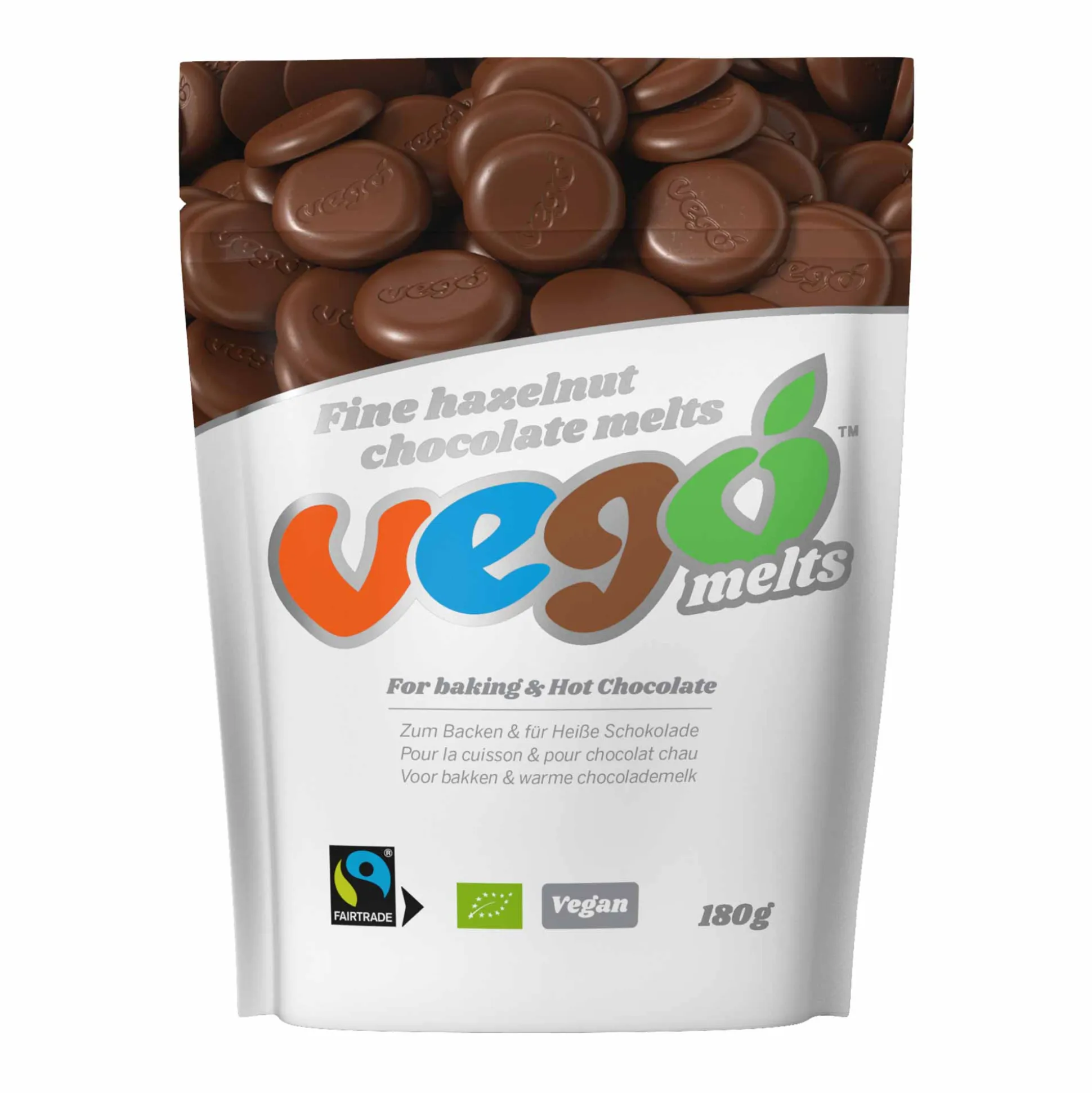 Vego Fine Hazelnut Chocolate Melts 180g