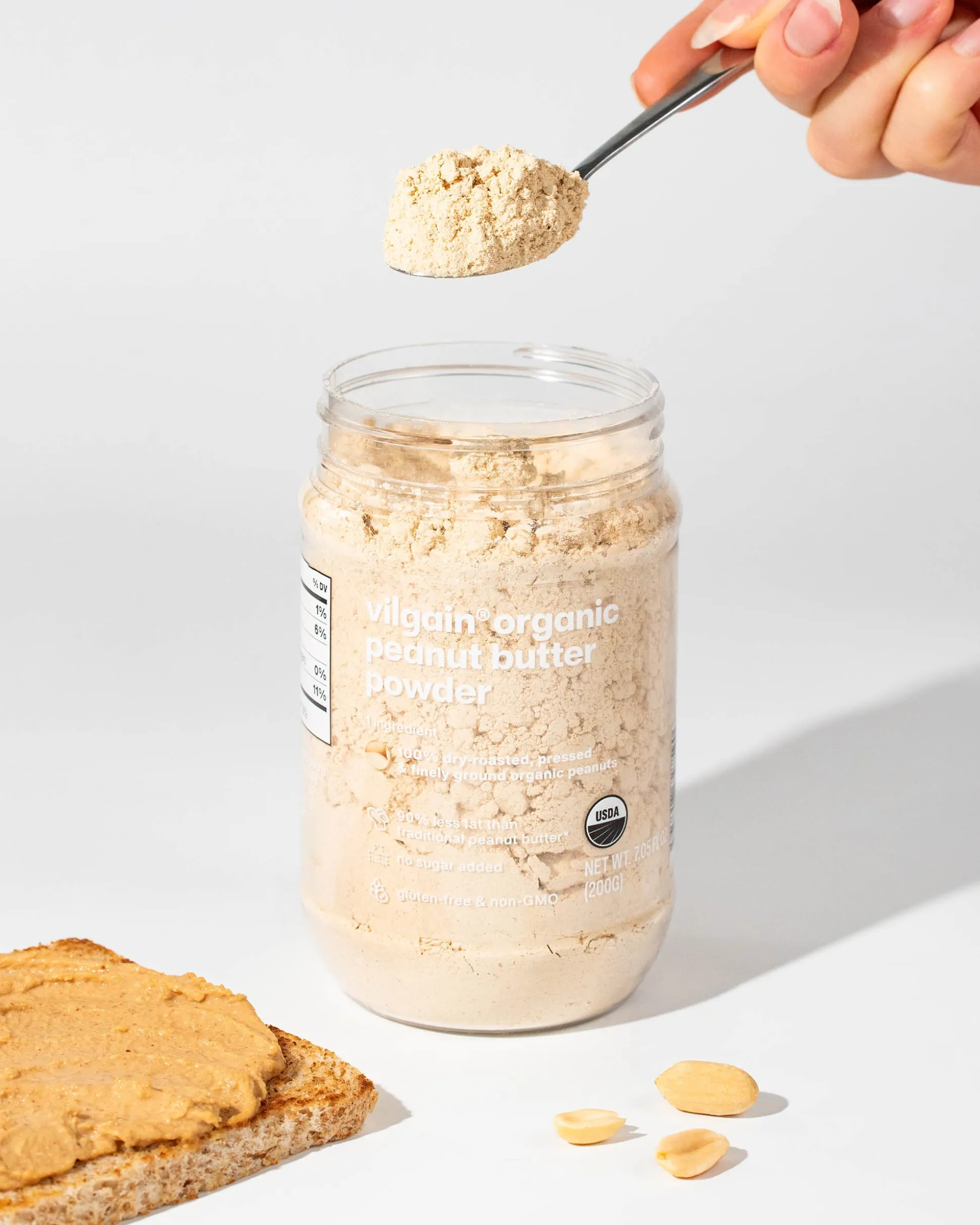 Vilgain Organic Peanut Butter Powder 200g