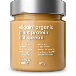 Vilgain organic plant protein nut spread - cashew,vanilla 250g