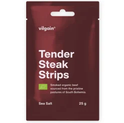 Vilgain Organic Tender Steak Strips Sea Salt 25g