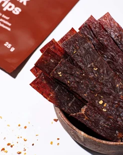 Vilgain Organic Tender Steak Strips Chilli 25g