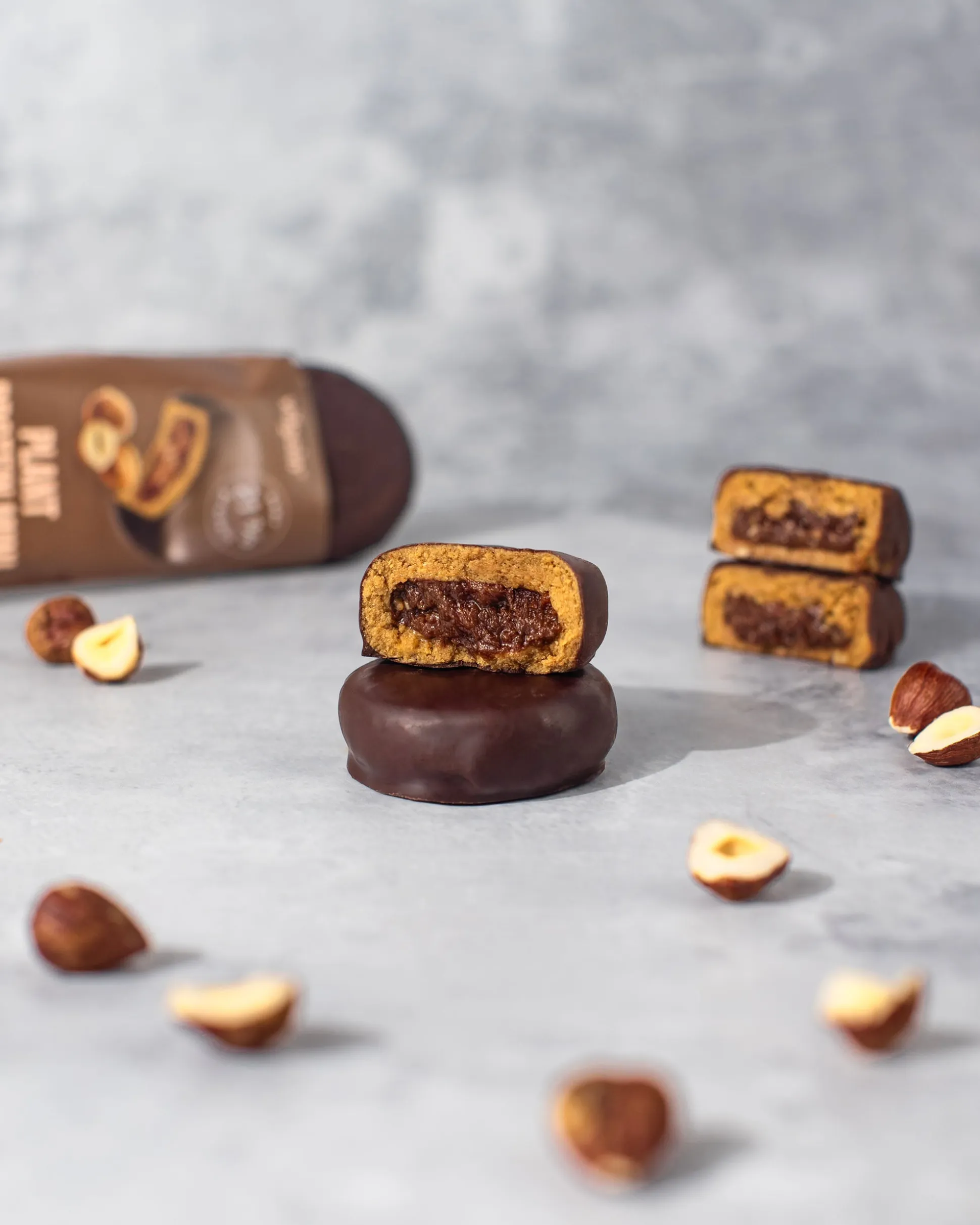 Vilgain Plant Protein Mini Cookies Hazelnut Fudge 50g