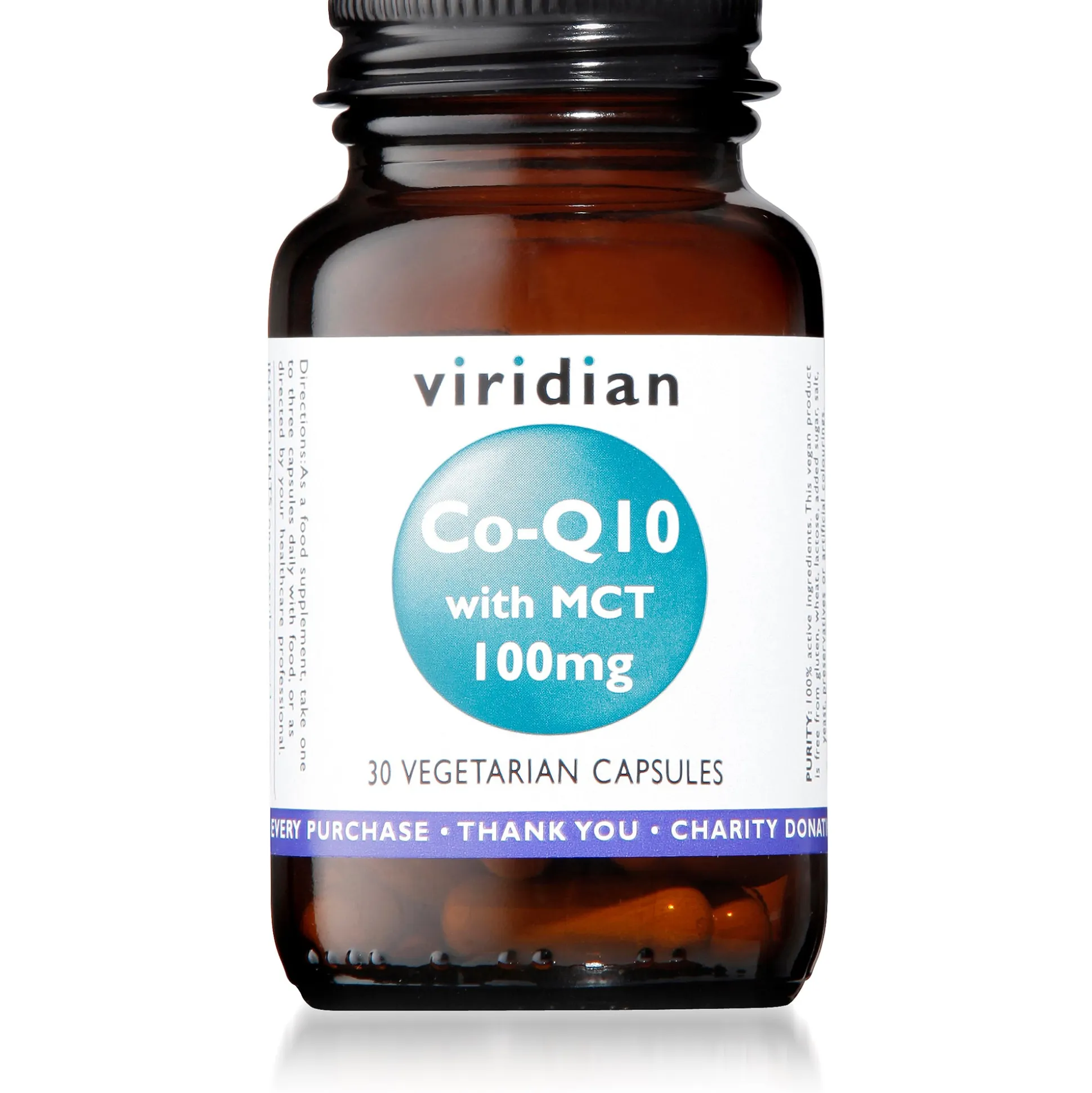 Viridian Co Q10 100mg With MCT 30 caps