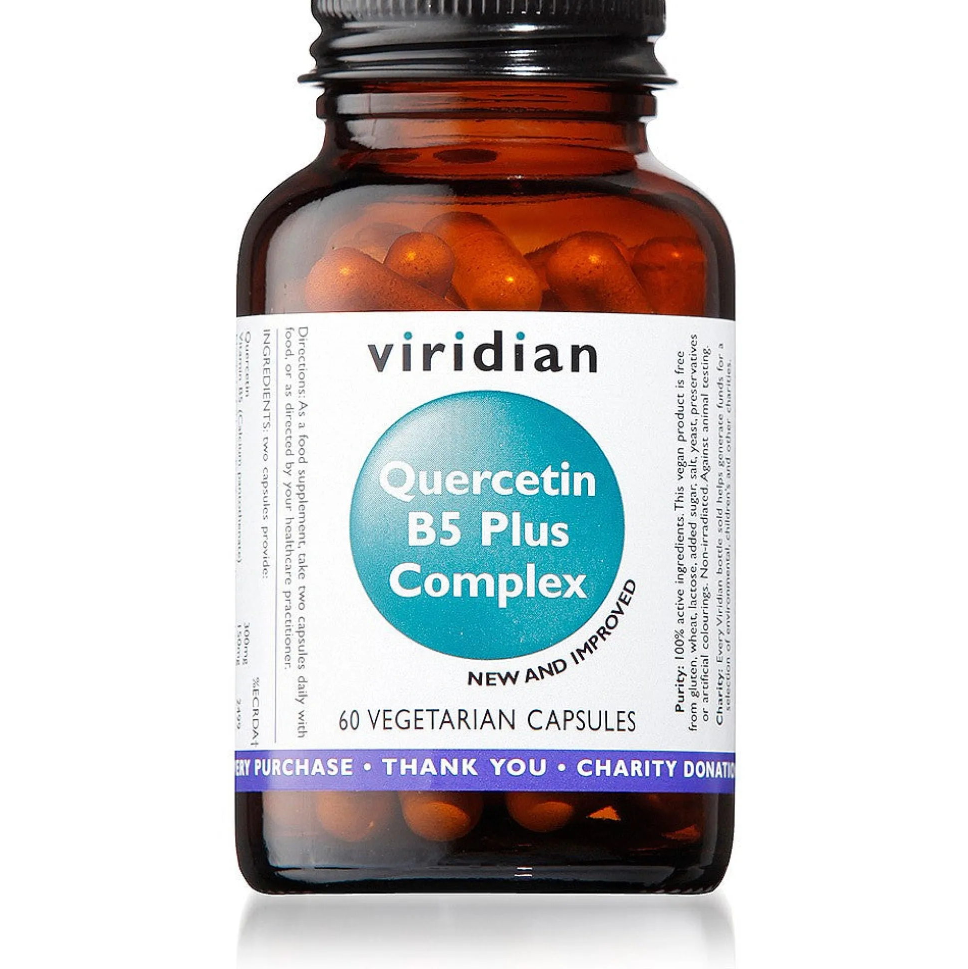 Viridian Quercetin B5 Plus Complex 60 capsules