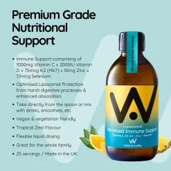 Well. Actually. Liposomal Ultimate Immune Defence with Vitamin C, D3, K2, Zinc & Selenium 250ml