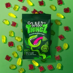Wild Thingz Organic & Vegan Gummy Sweets, Zesty Pests 130g