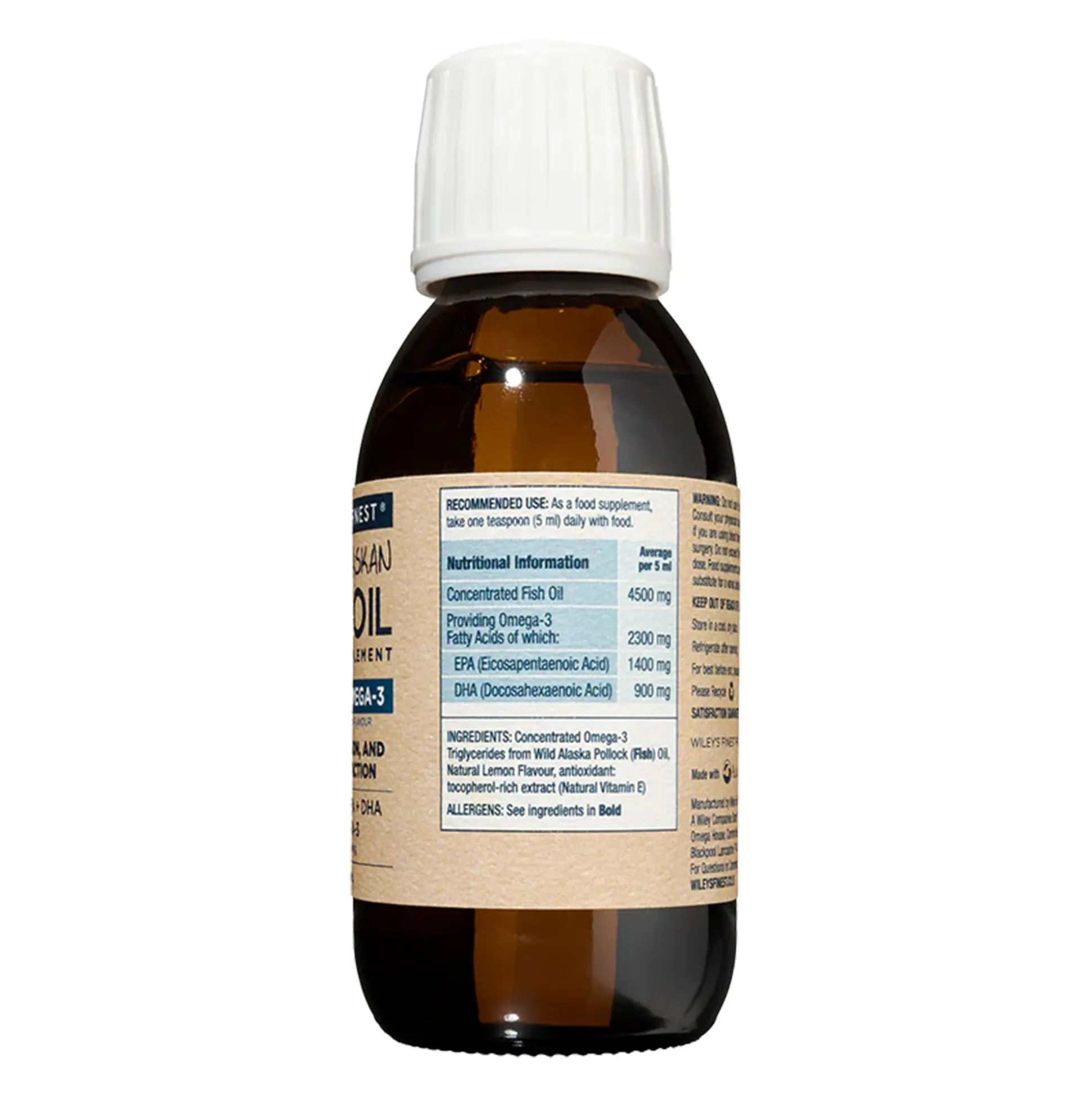 Wiley's Finest Peak EPA & DHA Omega-3 Liquid 125ml