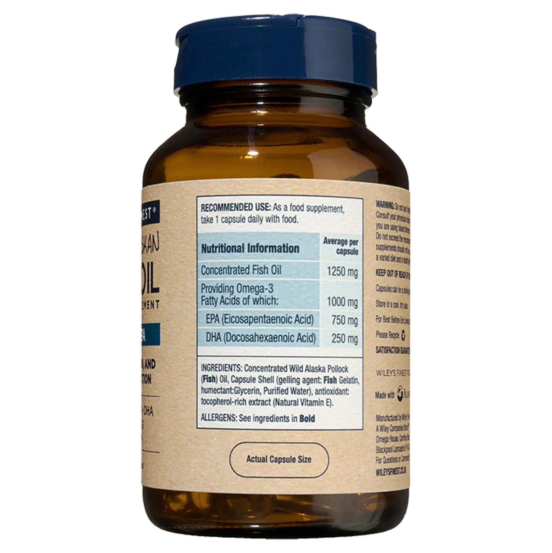 Wiley's Finest Peak EPA Omega-3 60 caps
