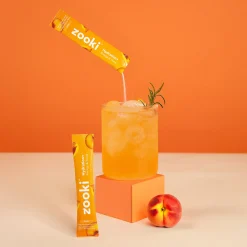 Zooki Hydrate+ Energy & Focus, Peach Flavour 7x4.68g
